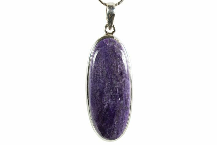 Siberian Charoite Pendant (Necklace) - Sterling Silver #339686